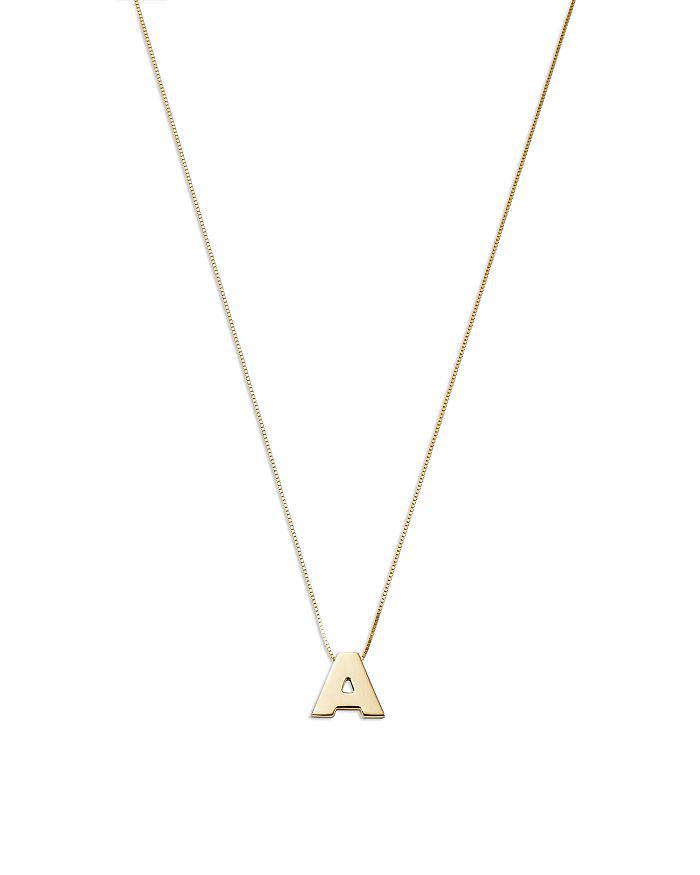 Bloomingdale's Initial Pendant Necklace in 14K Yellow Gold, 16"