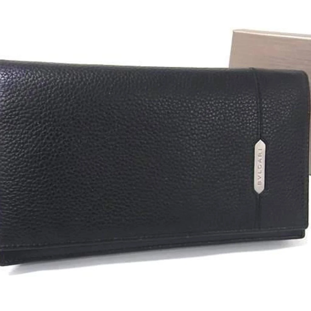 BVLGARI Leather Long Wallet (Bi-Fold) (Pre-Owned)