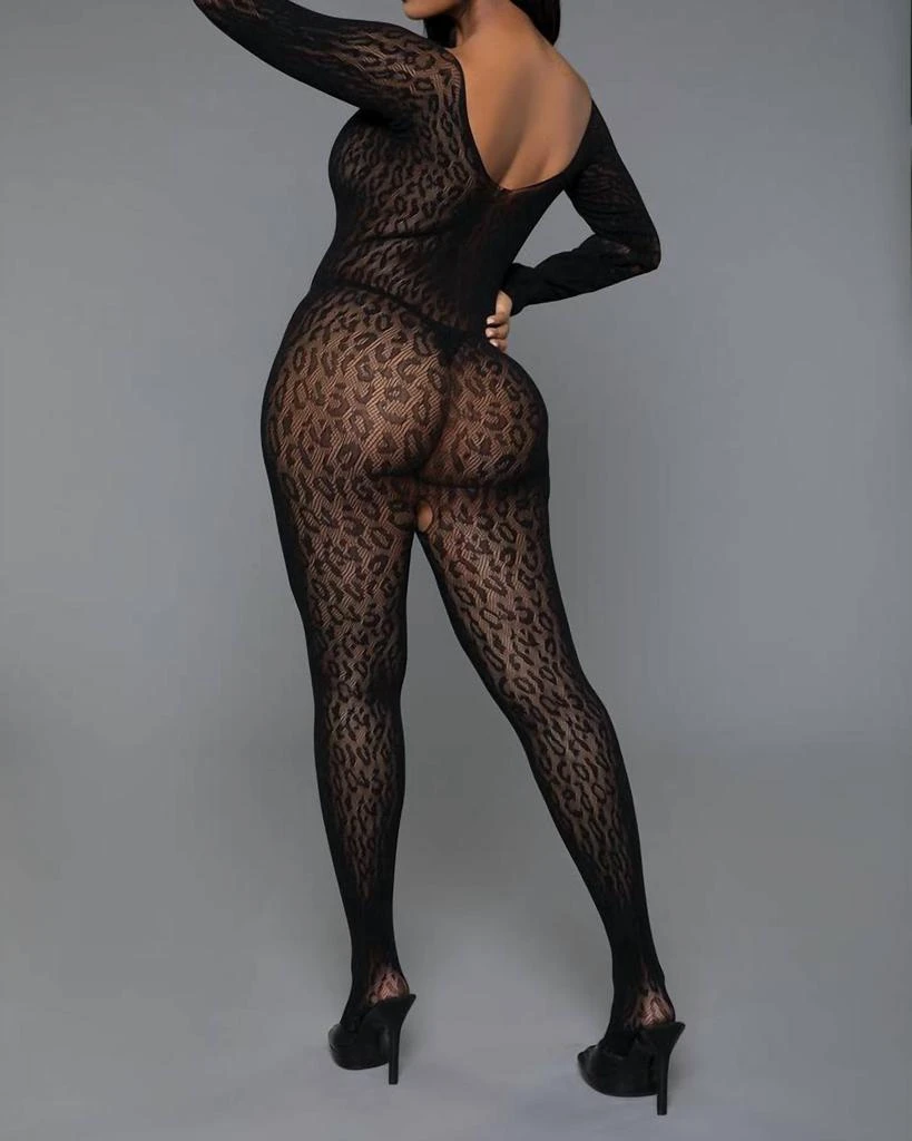 Bewicked Animal Instinct Body Stocking In Black 2