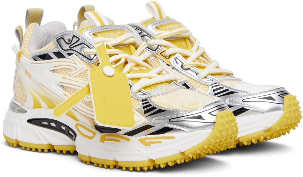 Off-White Yellow & White Be Right Back Sneakers 4