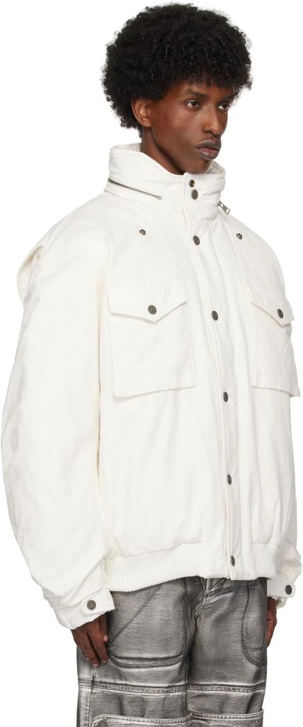 GUESS USA White Cotton Ripstop Parka Jacket 2