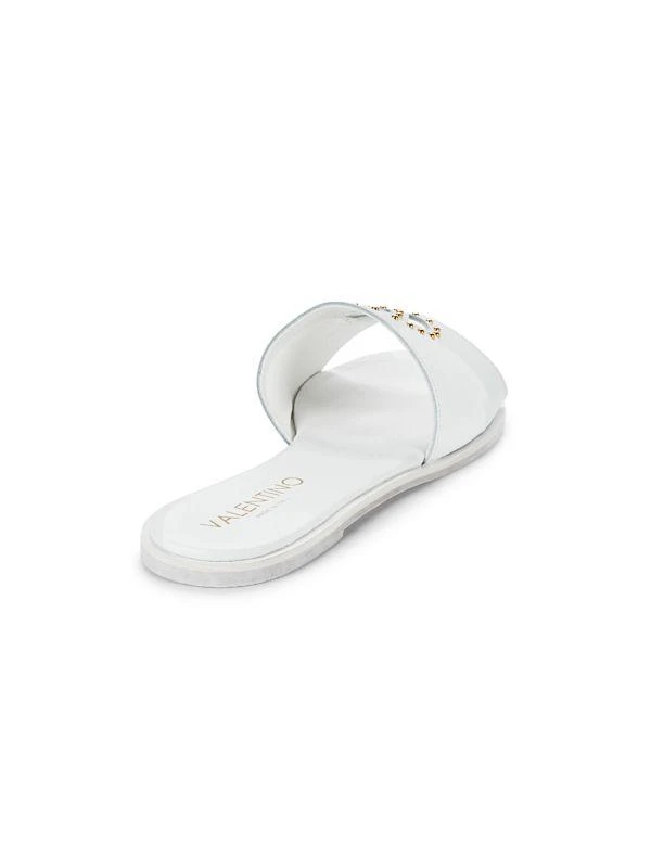 Mario Valentino Bucola Studded Leather Flat Sandals 3