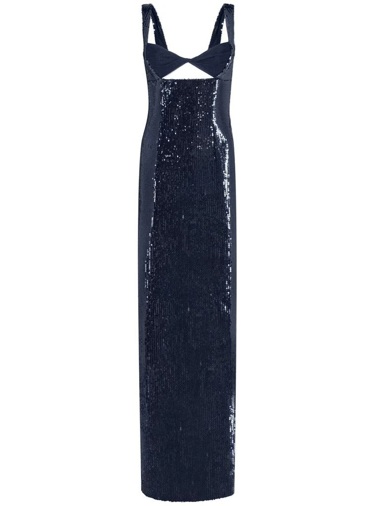 GALVAN Liquid Sequined Cutout Maxi Dress 5