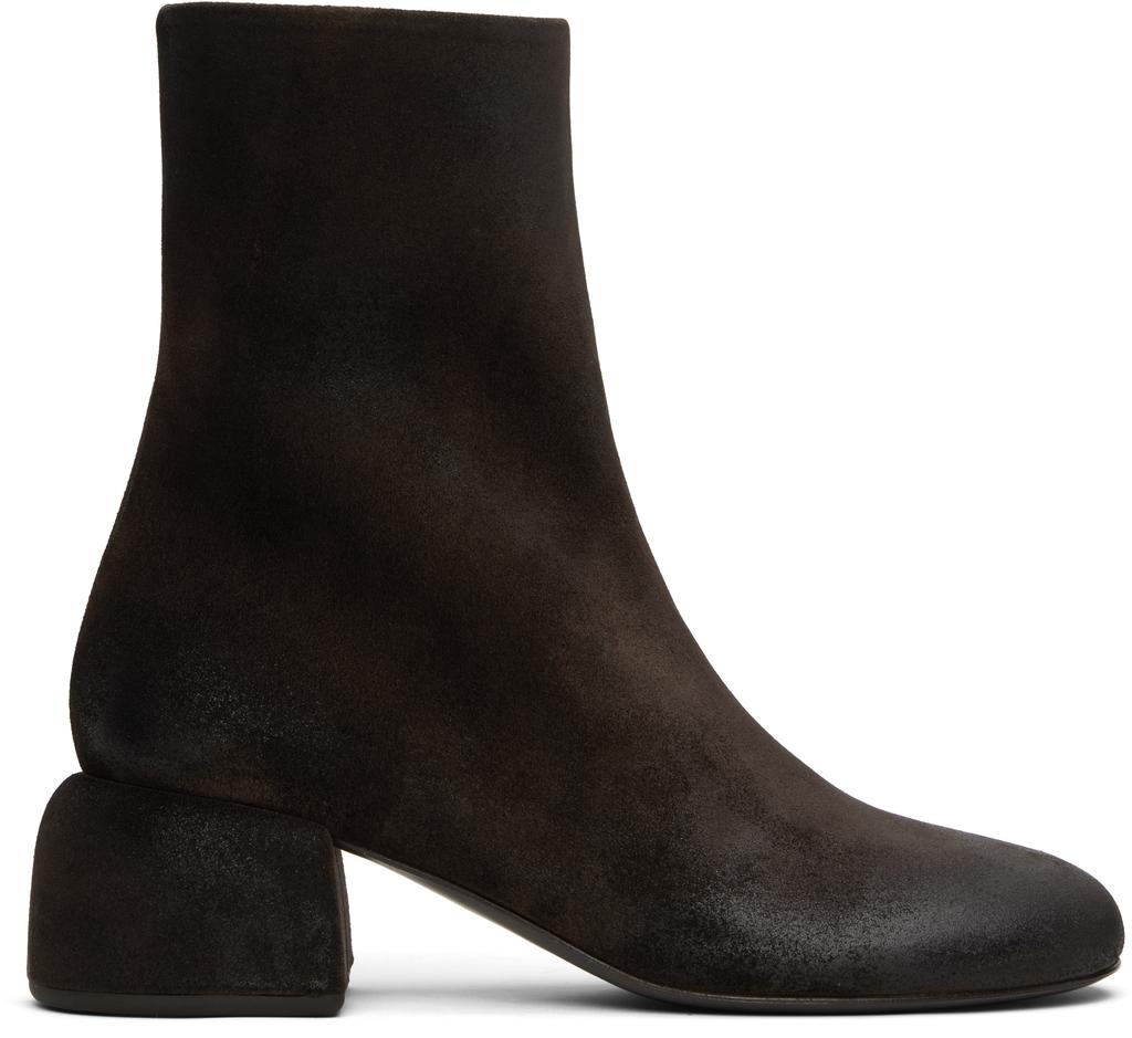 Marsèll Brown Basata Suede Ankle Boots
