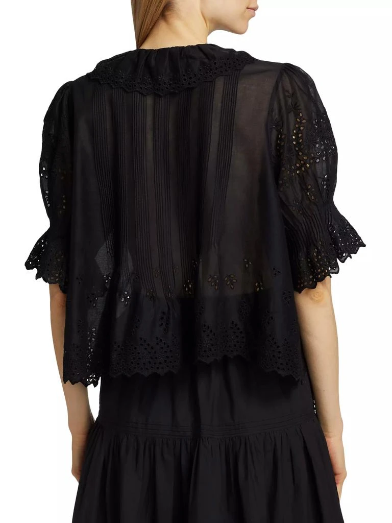 DÔEN Henri Voile Eyelet Top 5