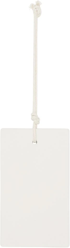 Vetements White Leather Logo Hangtag Keychain 2