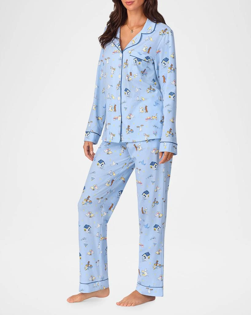 BedHead Pajamas Holiday-Print Organic Cotton Jersey Pajama Set 2