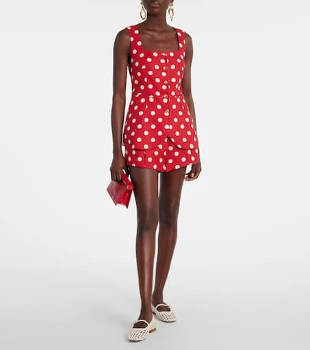 Posse Rosalie polka-dot linen shorts 2