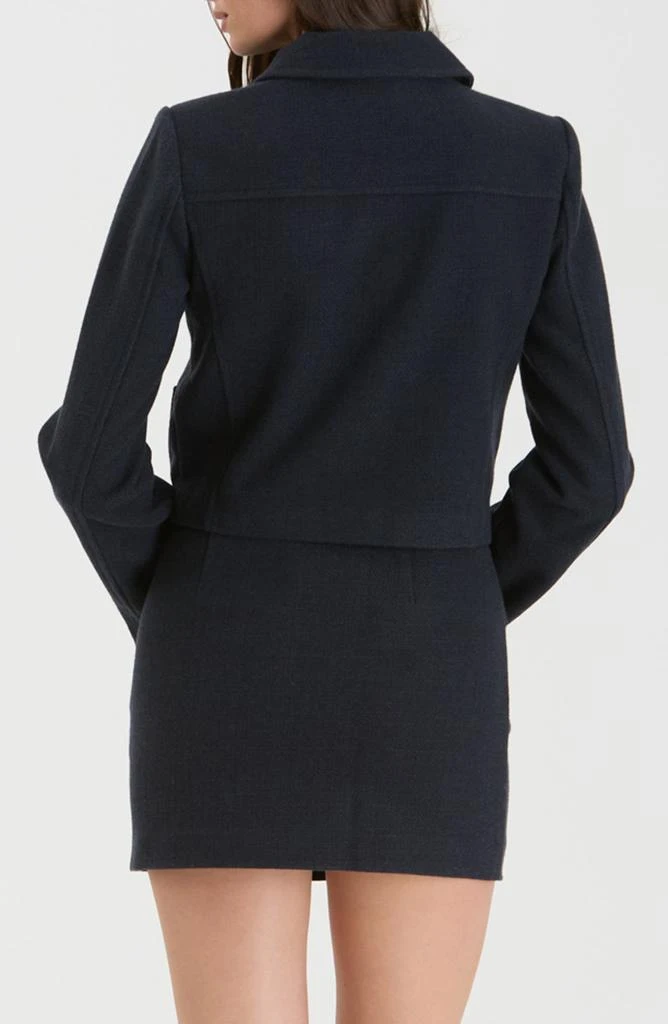 Blu Pepper Button Crop Jacket 2
