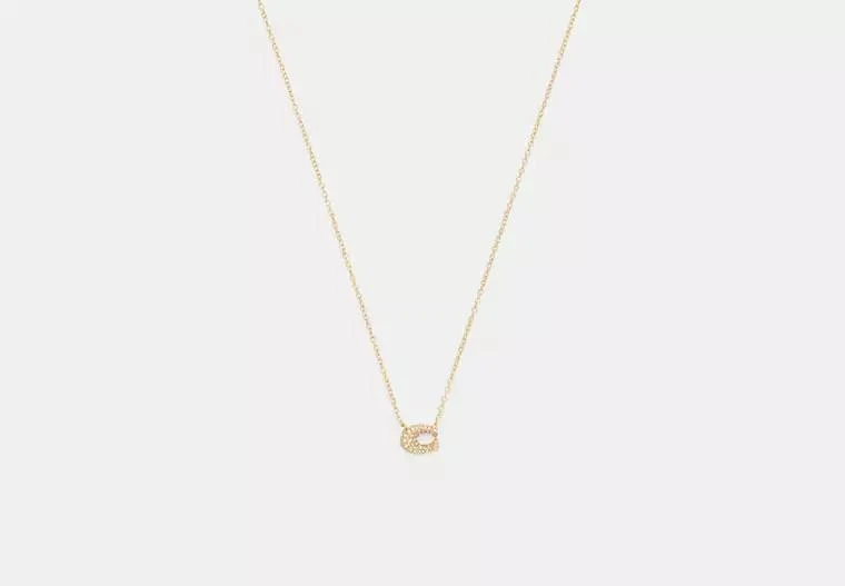 Coach Pavé C Necklace