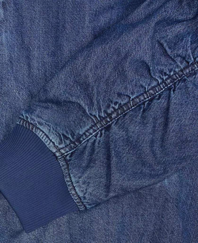 Mode of One Men's Costas Zip-Front Denim Bomber Jacket, Exclusively at Macy's 6