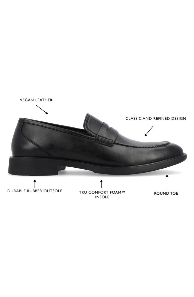 Vance Co. Keith Vegan Leather Penny Loafer 8