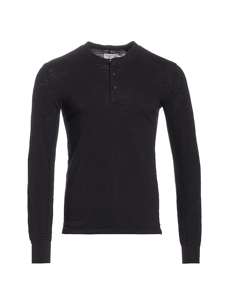 Rag & Bone Classic Long Sleeve Henley Slim-fit T-Shirt 1