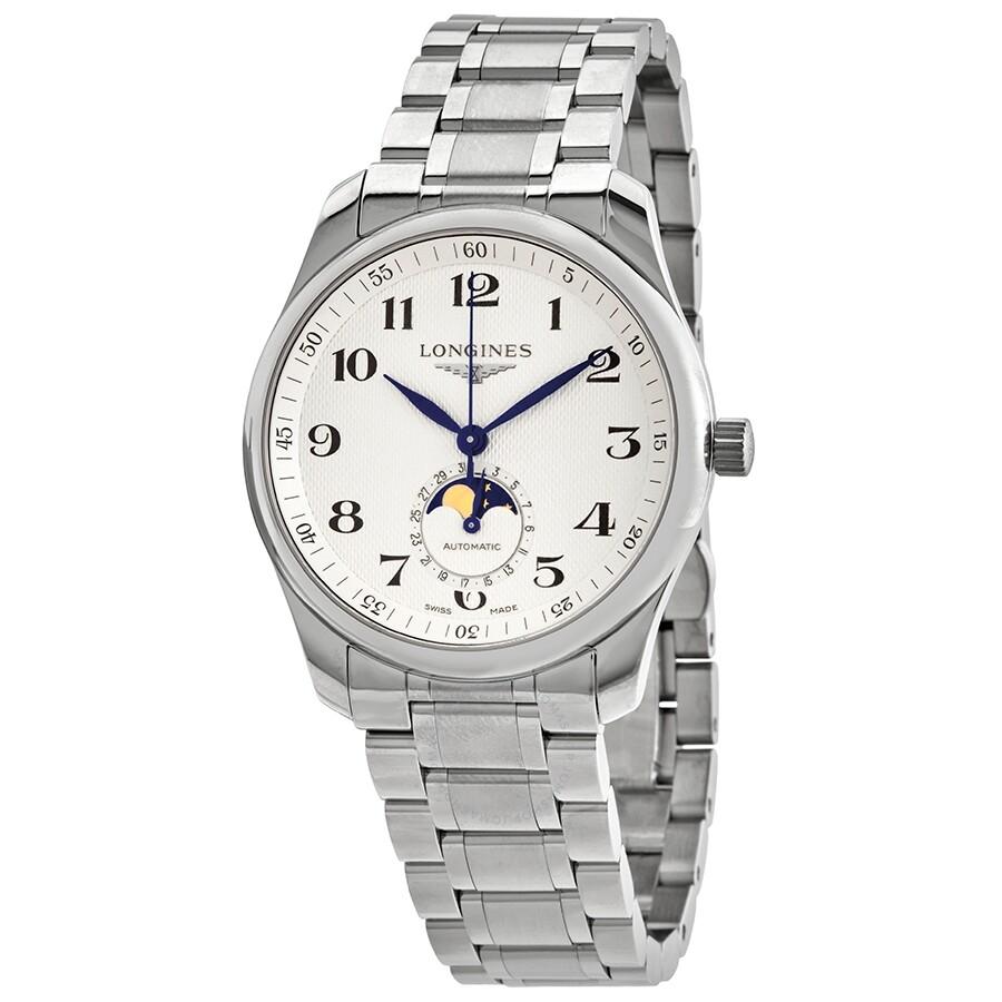 Longines Master Automatic Moonphase Silver Dial Men's Watch L29094786