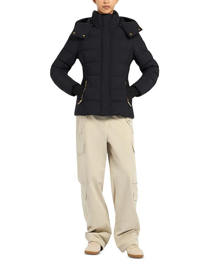 Moose Knuckles Betta Shearling Trim Down Puffer Jacket 5