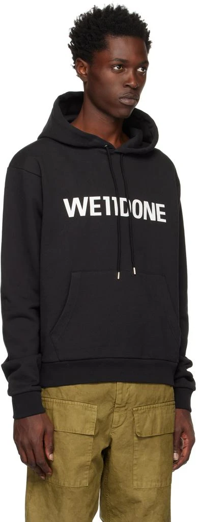 We11done Black Fitted Basic Hoodie 2