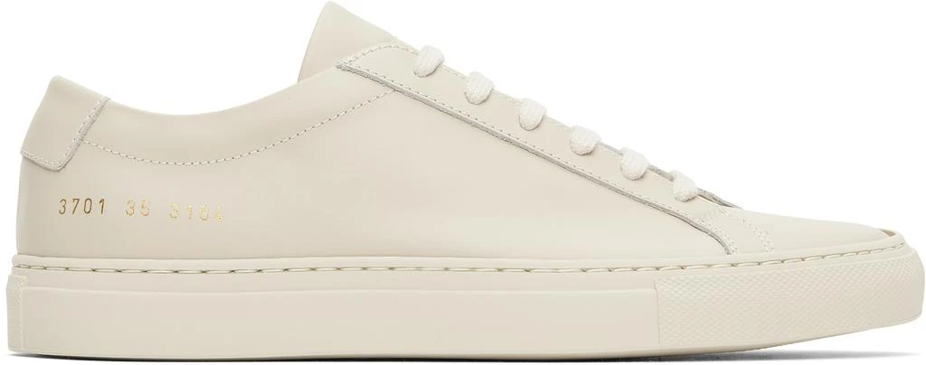 Common Projects Beige Original Achilles Low Sneakers 1