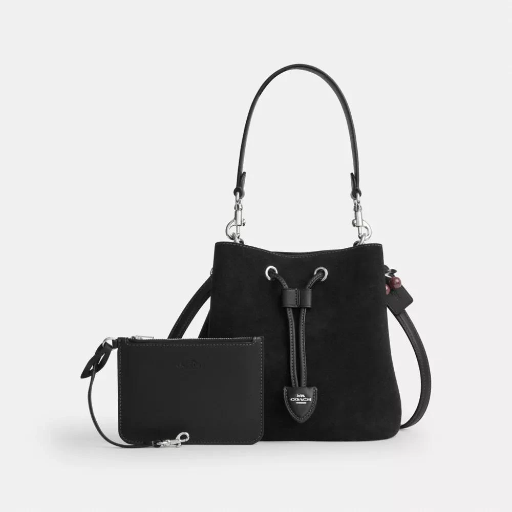Coach Rowan Bucket Bag With Cherry Charm 5