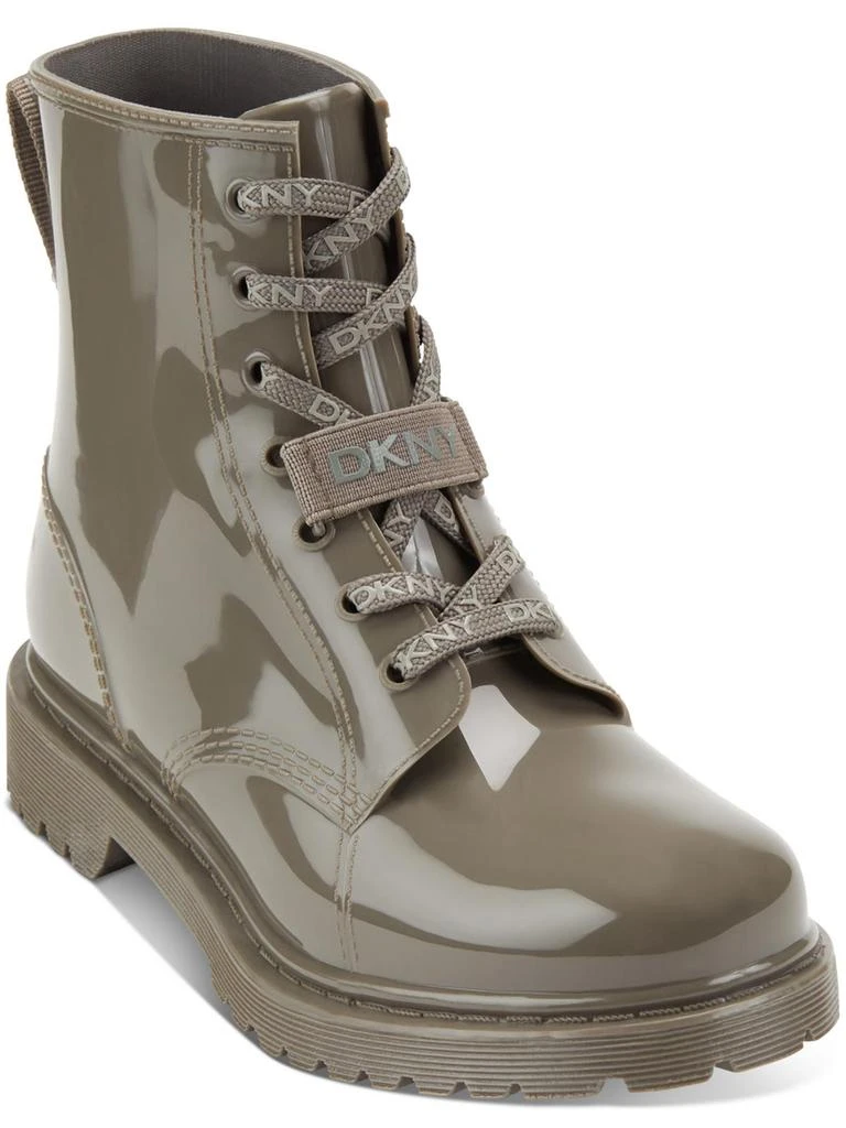 DKNY Tilly Rain Boot Womens Waterproof Lace Up Booties 1