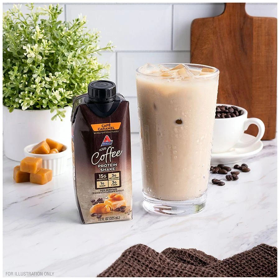Atkins Meal Replacement Iced Coffee Protein Shake Cafe Caramel 5