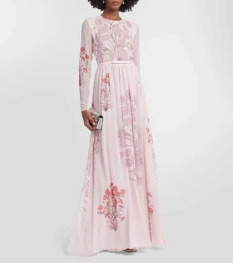 Giambattista Valli Floral silk georgette gown 2