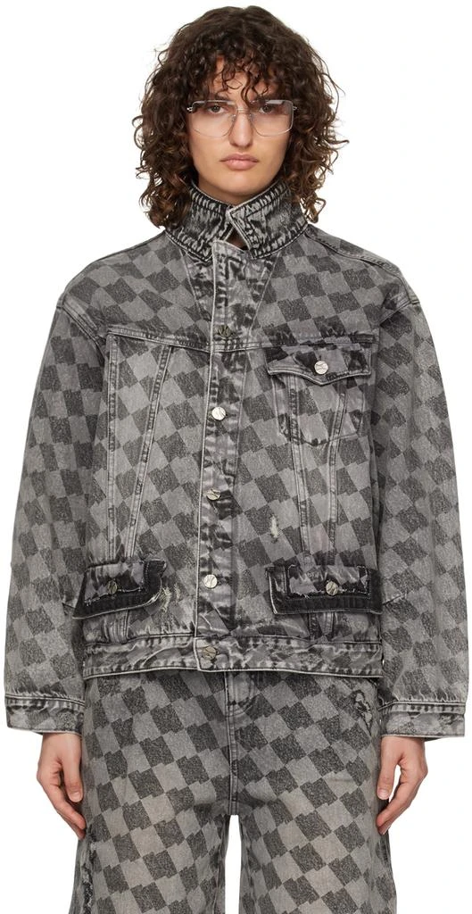 ADER error Gray Tenit Trucker Denim Jacket 1