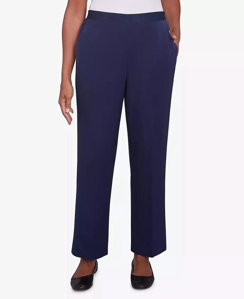 Alfred Dunner Women's Block Island Modern Stretch Twill Medium Length Pants 1