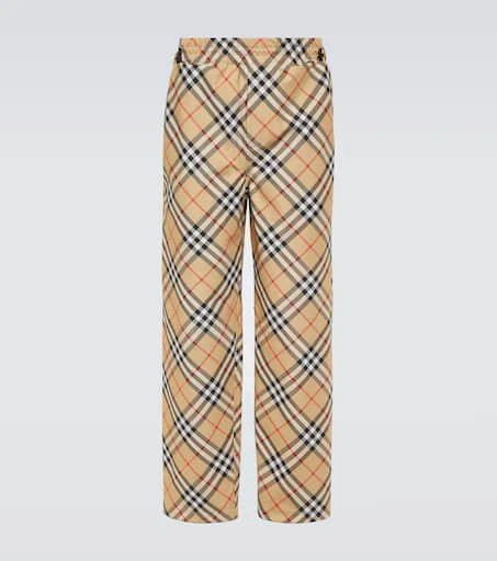 Burberry Checked track pants 1