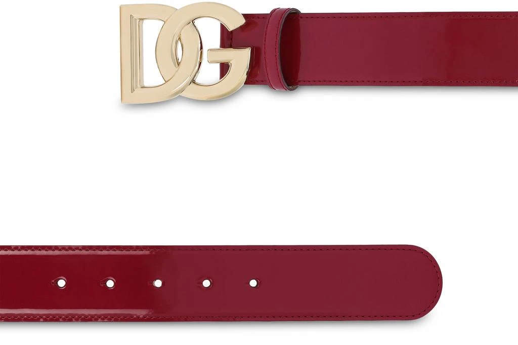 Dolce Gabbana shined red leather belt. Like new. Dolce Gabbana shined red leather belt. Like new main image 3