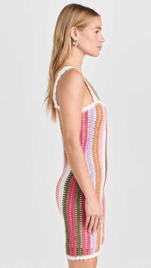 MINKPINK Lito Stripe Crochet Mini Dress 3