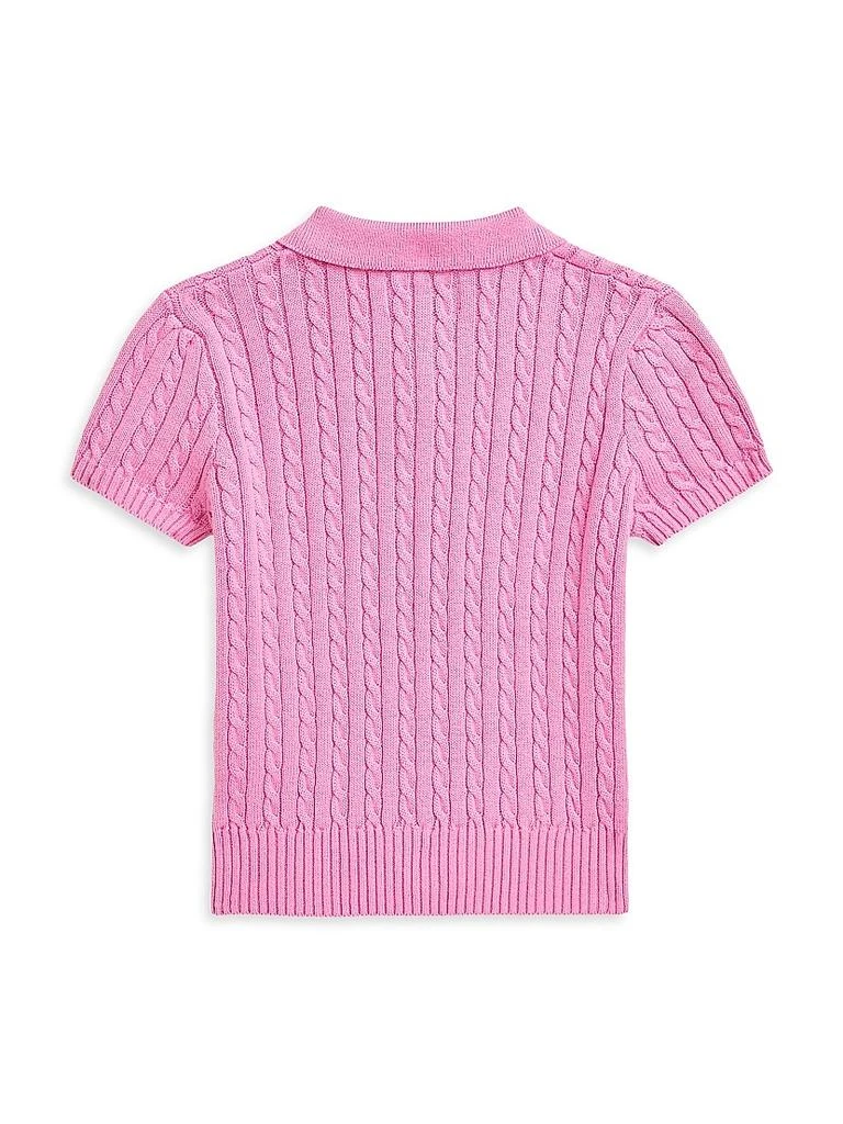 Ralph Lauren Little Girl's & Girl's Cable-Knit Polo Shirt 2