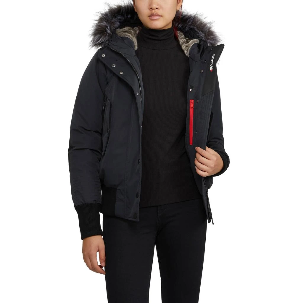 Pajar Women��’s Cordova Bomber Jacket with Faux Fur Lined Hood 3