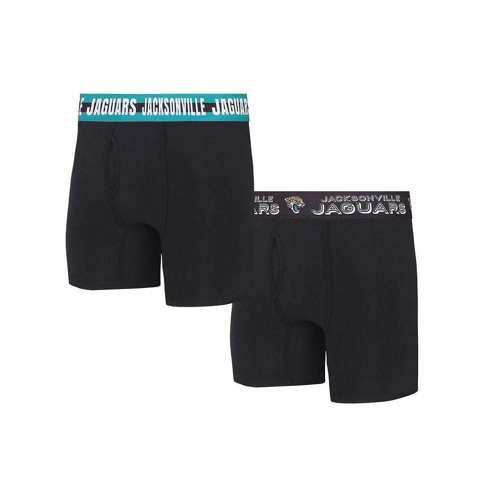 Concepts Sport Men's Jacksonville Jaguars Gauge Knit Boxer Brief Two-Pack