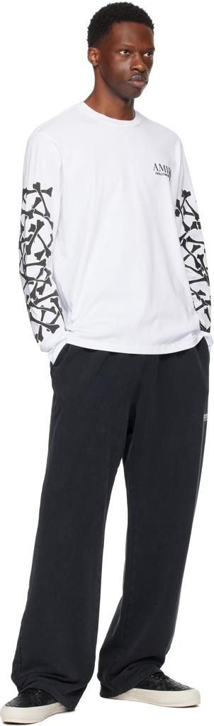 AMIRI White Bones Stacked Long Sleeve T-shirt - T-Shirts - BeyondStyle