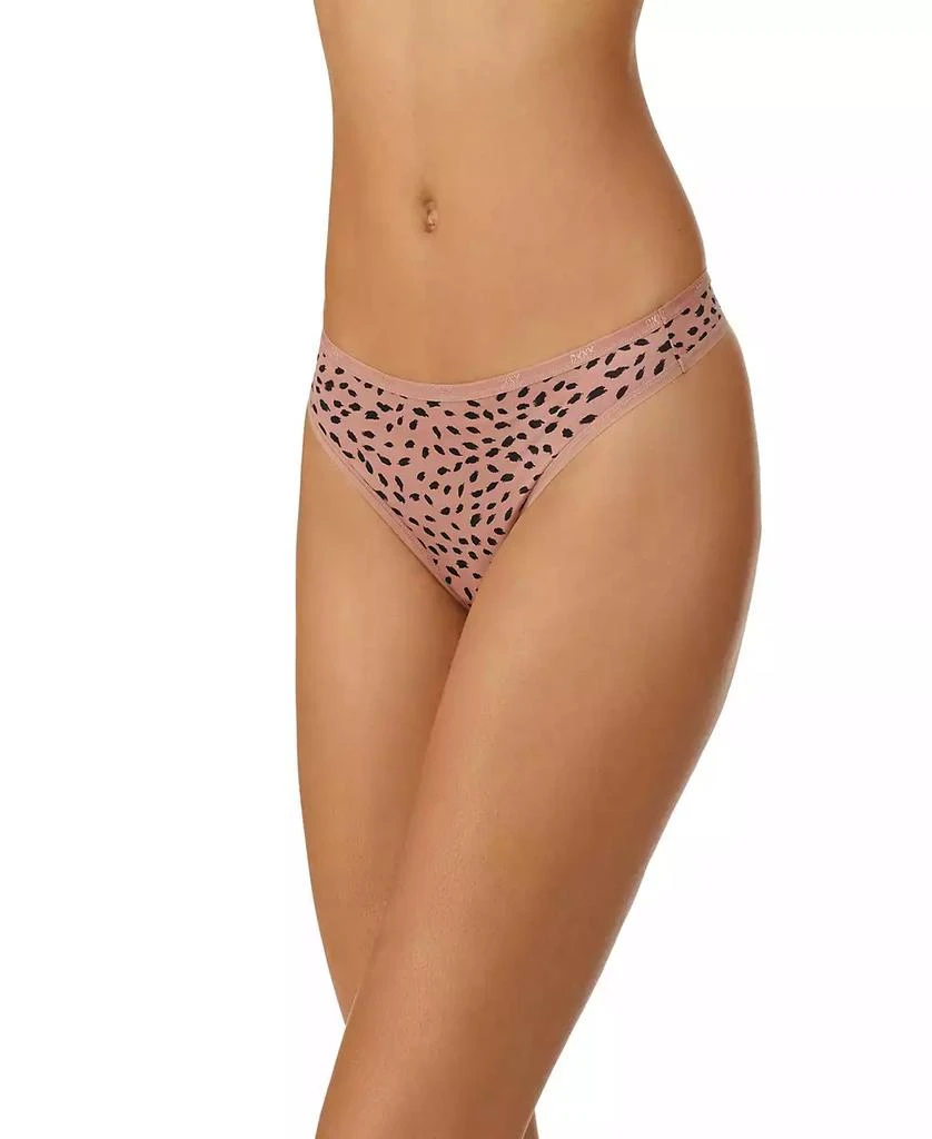 DKNY Women's Micro Thong Underwear 3 Pack 3