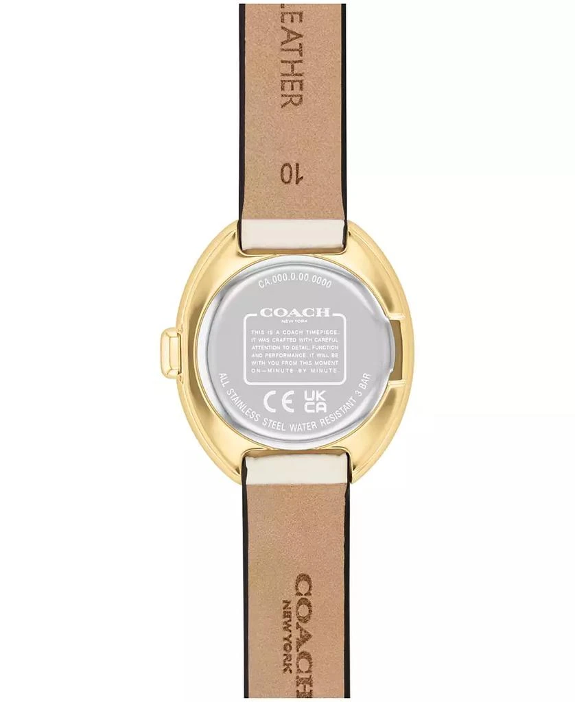 Coach Women's Chalk Sammy Leather Strap Watch 22.5mm 3