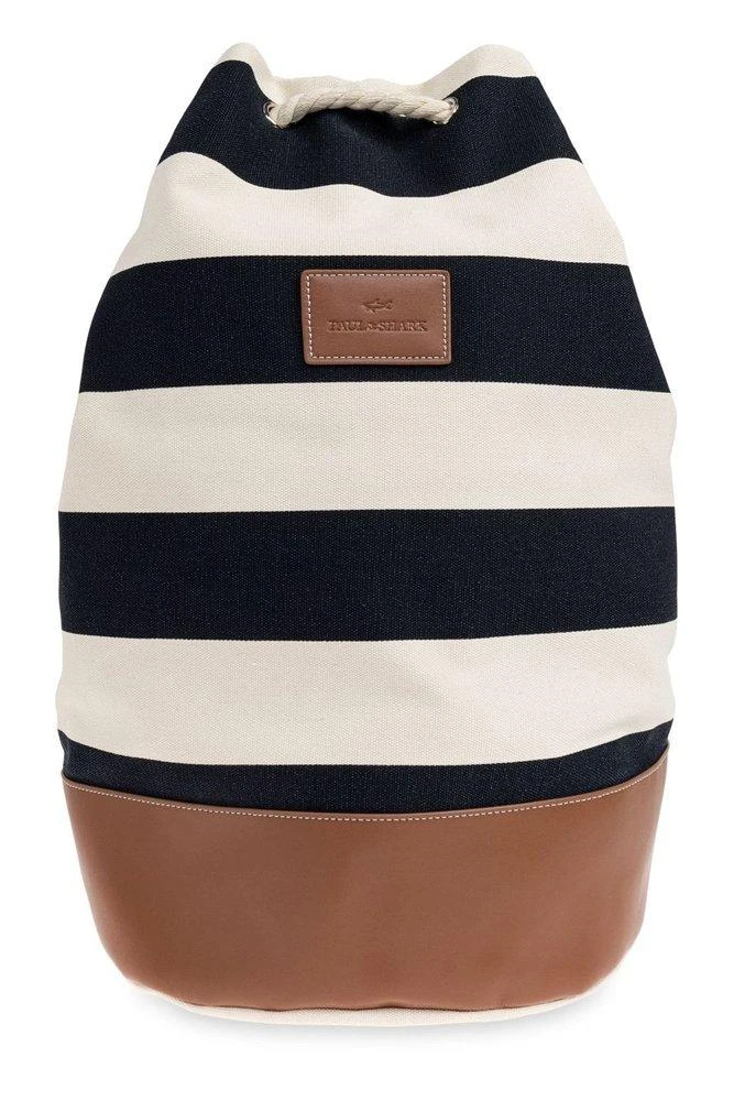 Paul 
Shark Paul 
Shark Logo Patch Striped Backpack
