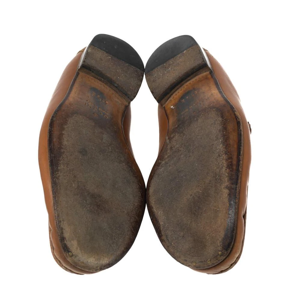 Gucci Gucci Brown Leather Web Horsebit Loafers Size 41.5 6