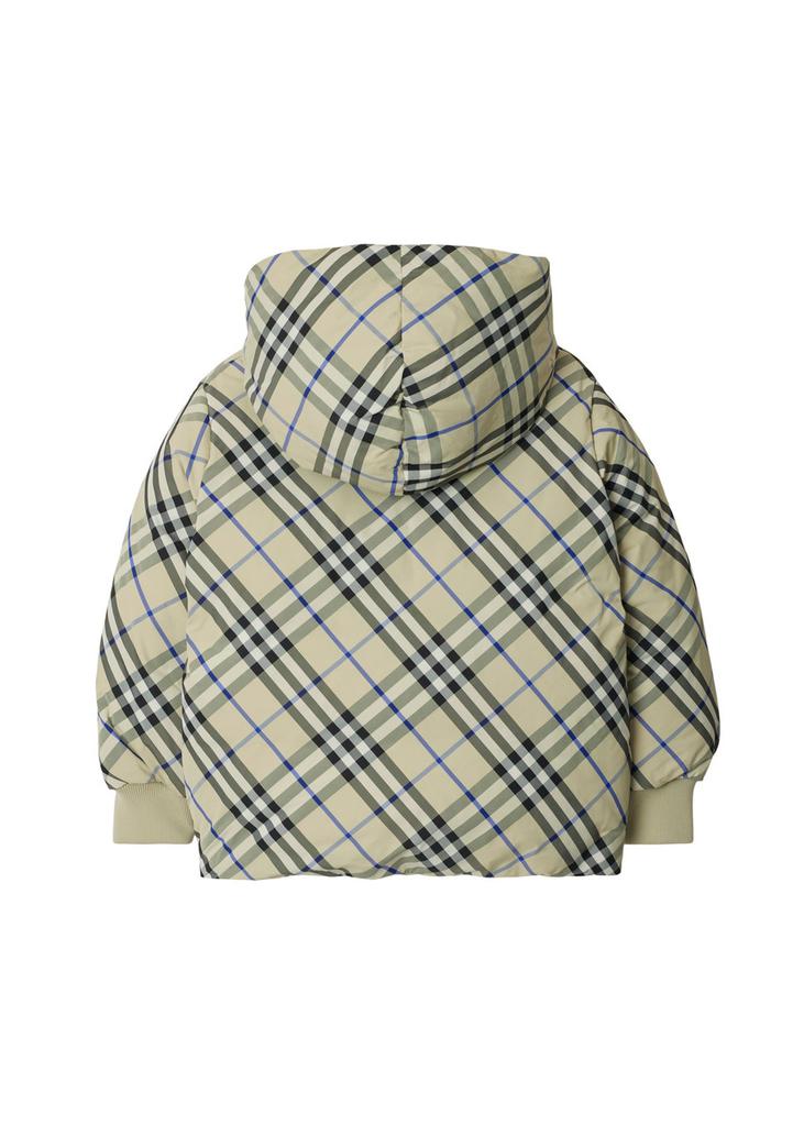 Burberry Reversible check nylon puffer jacket - Coats - BeyondStyle