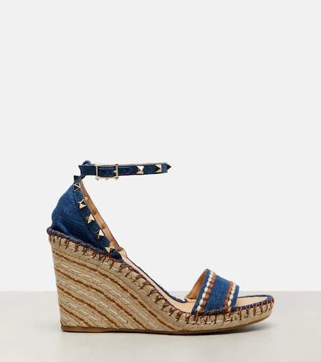 Valentino Rockstud Double 105 espadrille wedges 4
