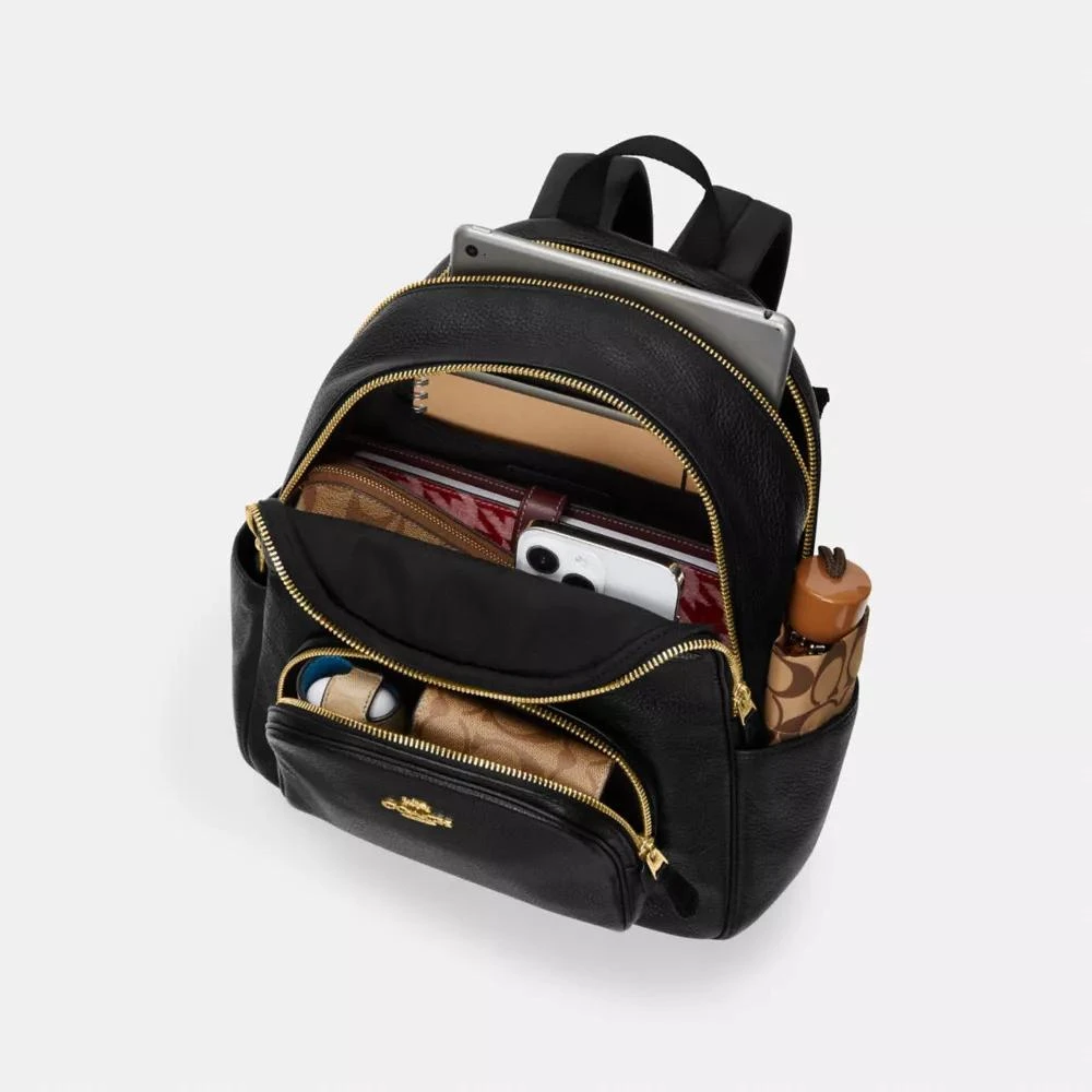 Coach Court Backpack In Signature Canvas 5