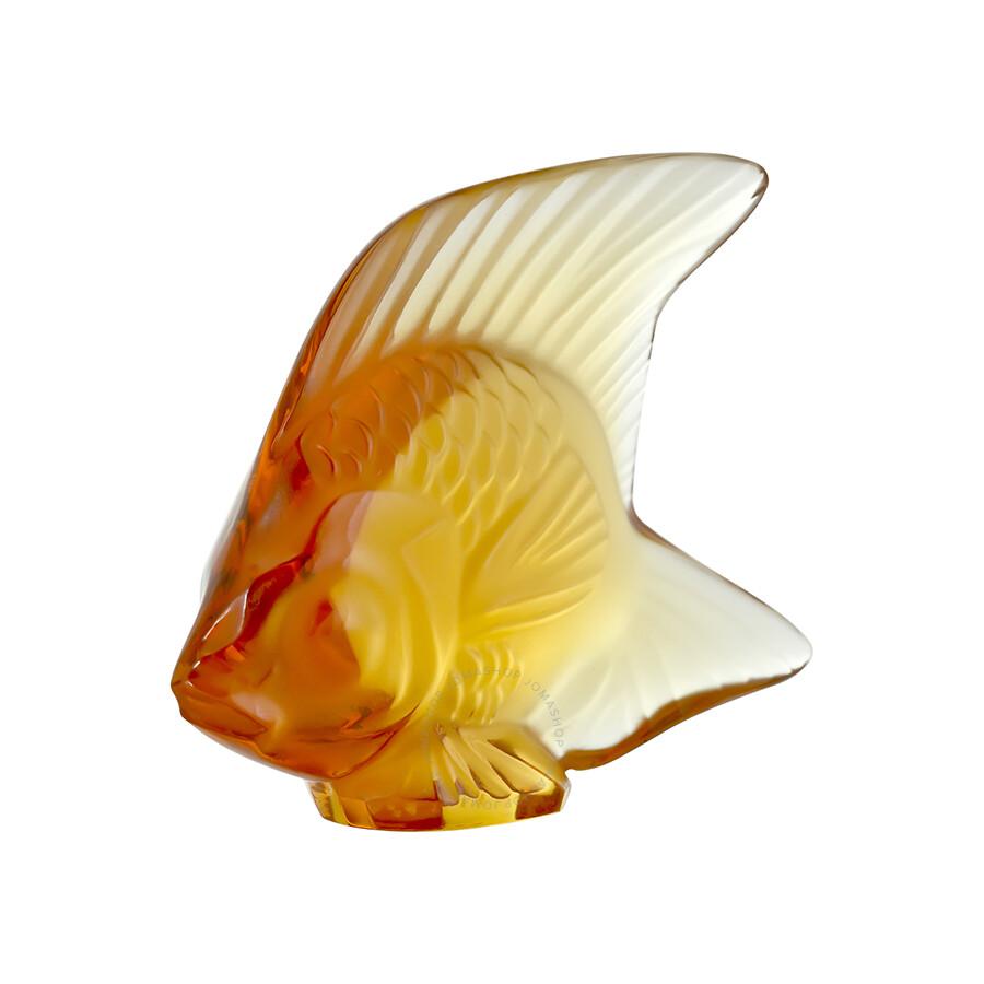 Lalique Amber Crystal Fish No. 7 - 3000700