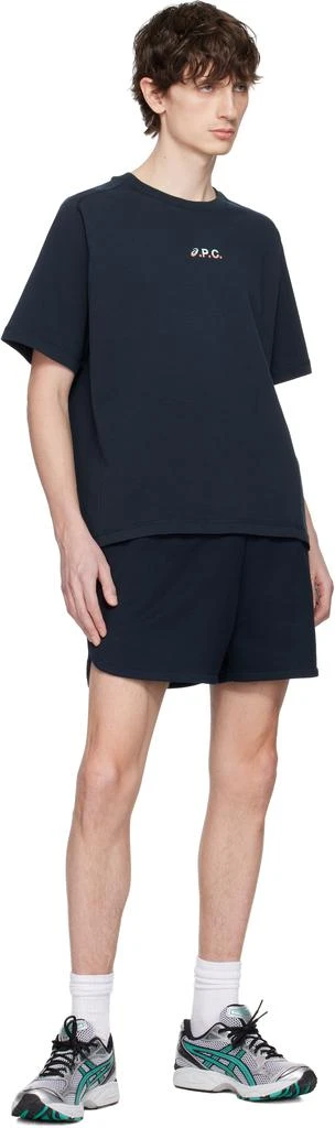A.P.C. Navy ASICS Edition Wind T-shirt 4