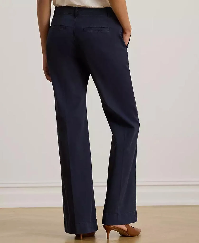 Ralph Lauren Petite High-Rise Flare Chino Pants 5