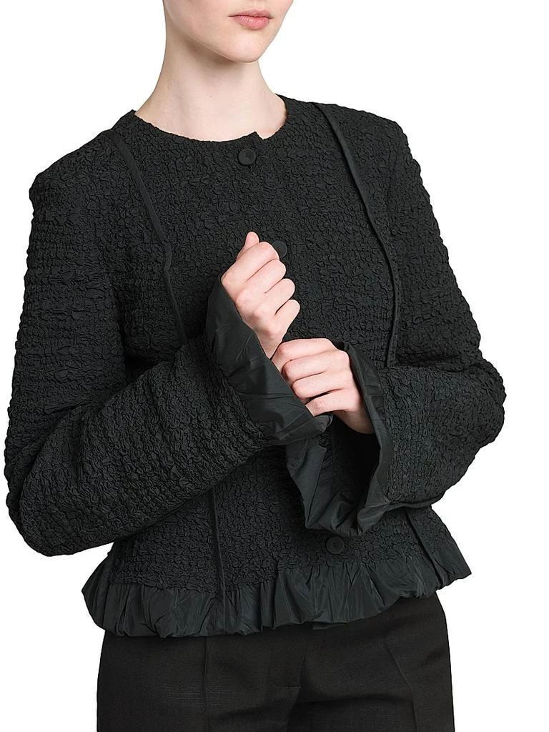 Jil Sander Smocked Fitted Frill Jacket 6