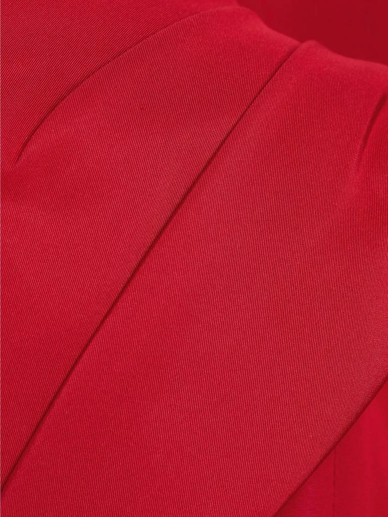 Monique Lhuillier Off-The-Shoulder Silk Draped Column Gown 7