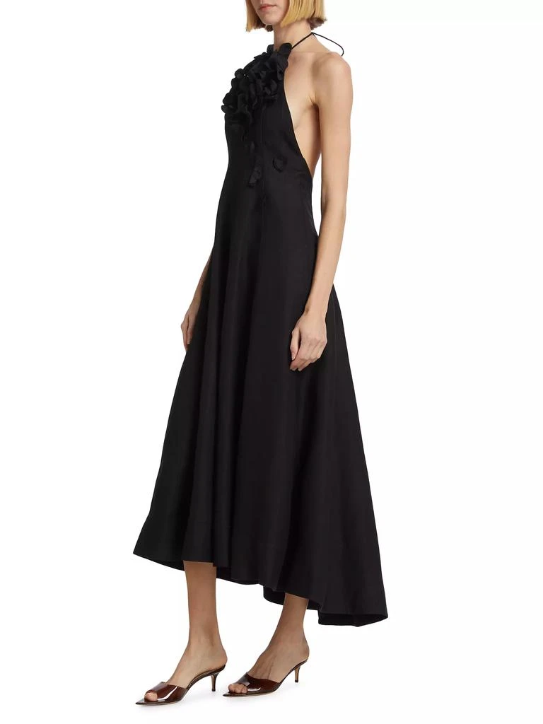 Acler Toren Halter Linen-Blend Maxi Dress 4