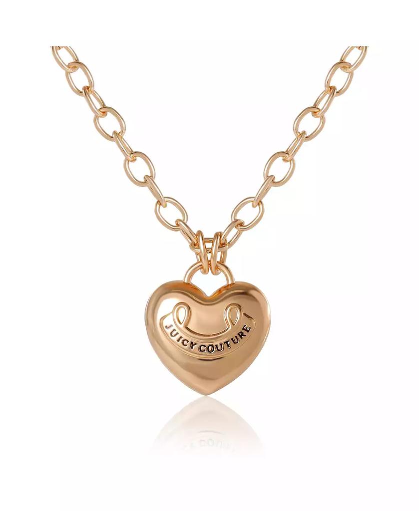 Juicy Couture Gold-Tone Heart Pendant Necklace