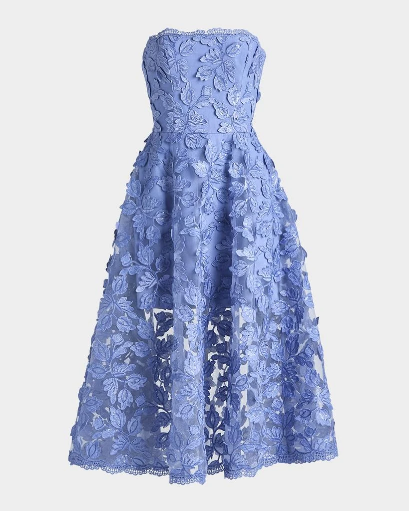 HELSI Florence Strapless Lace Applique Midi Dress 1