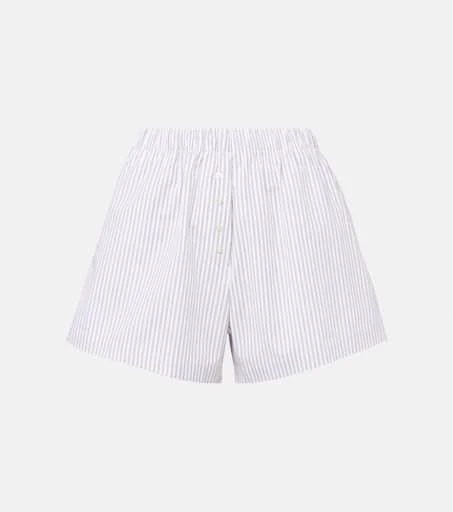 Leset Yoshi striped cotton-blend twill boxers 1